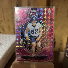 2024 Panini Mosaic Rookies Jonah Elliss #364 Pink Camo Mosaic Prizm (RC)