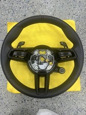  20-24 Oem Porsche 911 Carrera Gt Leather Steering Wheel With Magnetic Paddles