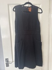 Tory Burch Black Textured Sleeveless Dress – Size 12 US / UK 16