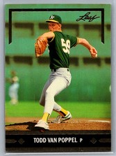 1991 Leaf #BC9 Todd Van Poppel Gold Rookies