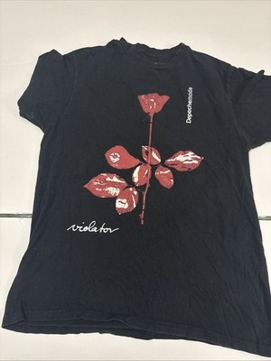 Depeche Mode Violator Rose T-Shirt Medium Black Hot Topic NWT 100% Cotton