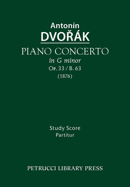 Antonin Dvorak | Piano Concerto, Op.33 / B.63 | Taschenbuch | Englisch (2015)-image