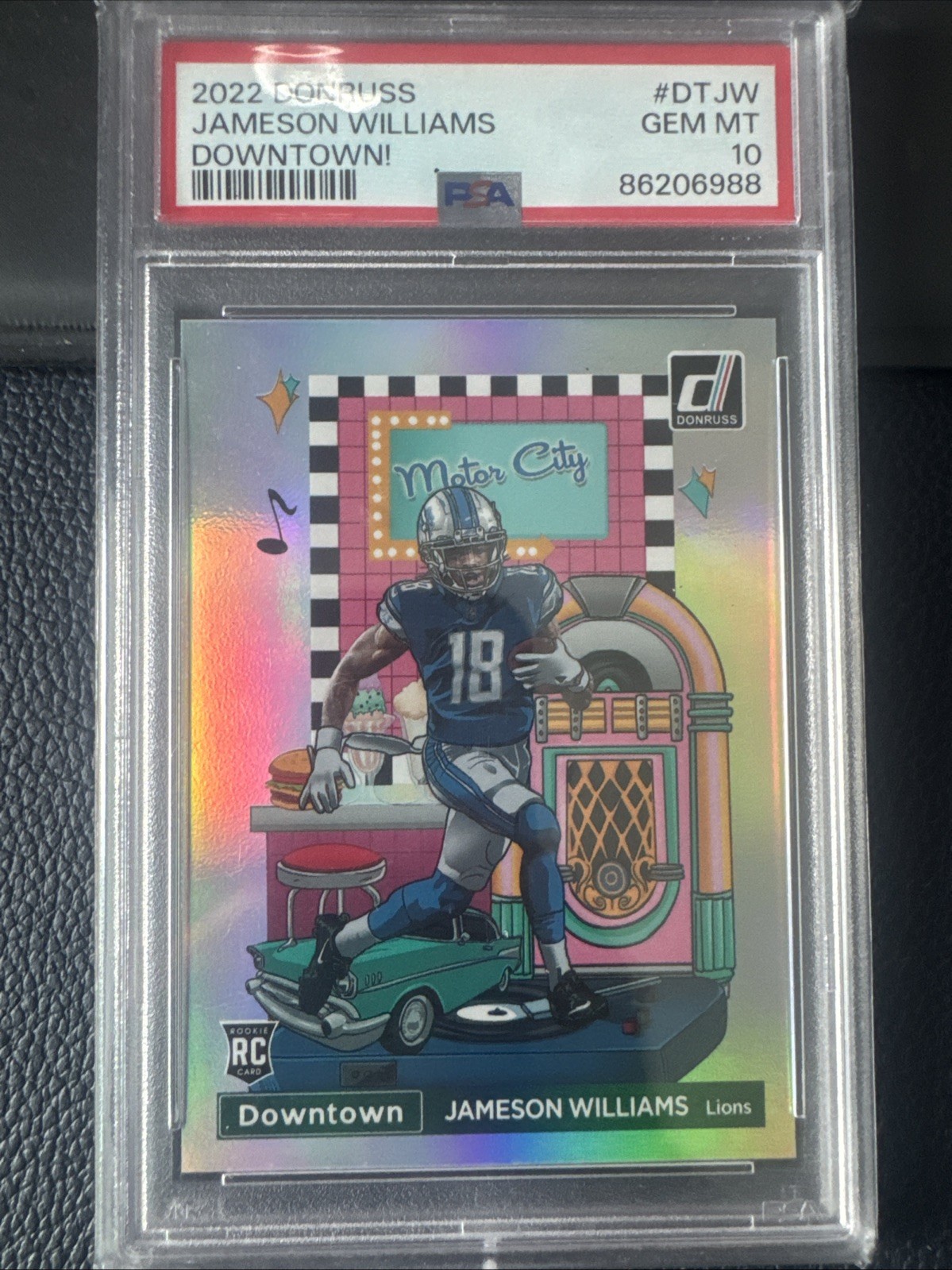 Jameson Williams Panini Donruss Downtown #DTJW Base