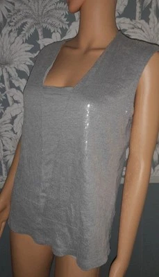 ZAPA Haut gris sequins Taille 3 - Photo 1/4