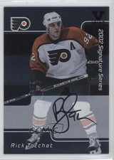 2001-02 ITG Be A Player Signature Series Vault Black Rick Tocchet #141 Auto t3w