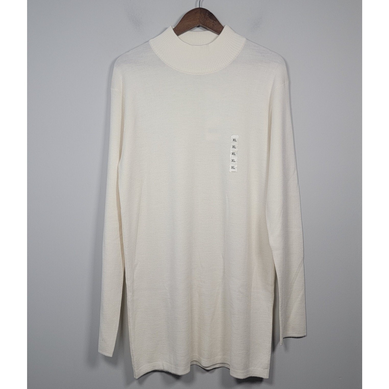 NWT Uniqlo U Womens XL Tunic Merino Blend Sweater Christophe Lemaire Ivory