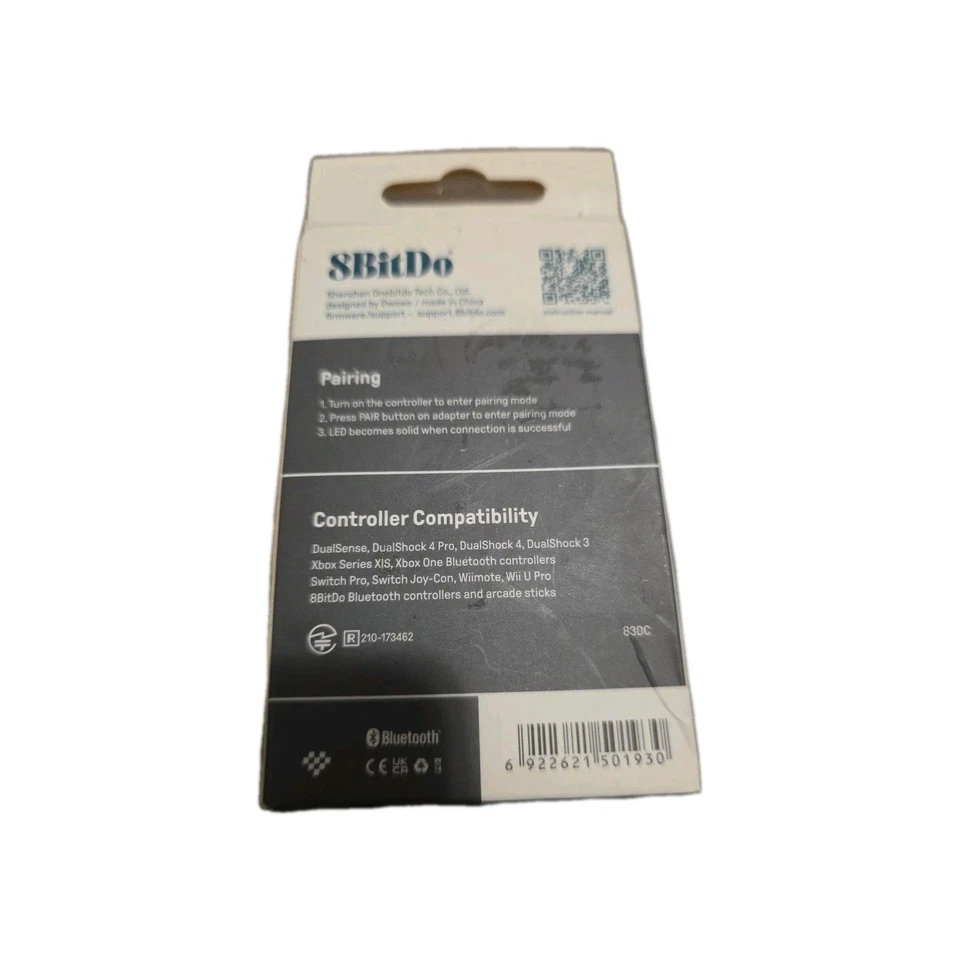 8Bitdo 83DC USB WIRELESS ADAPTER 2 - Black - Image 2 of 2