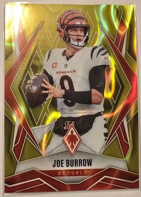 Joe Burrow Panini Phoenix Football 2025 - Yellow Refractor HOLO /125