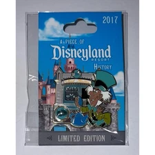 NEW Disney Piece of Disneyland History Mad Hatter Alice In Wonderland Pin LE DLR