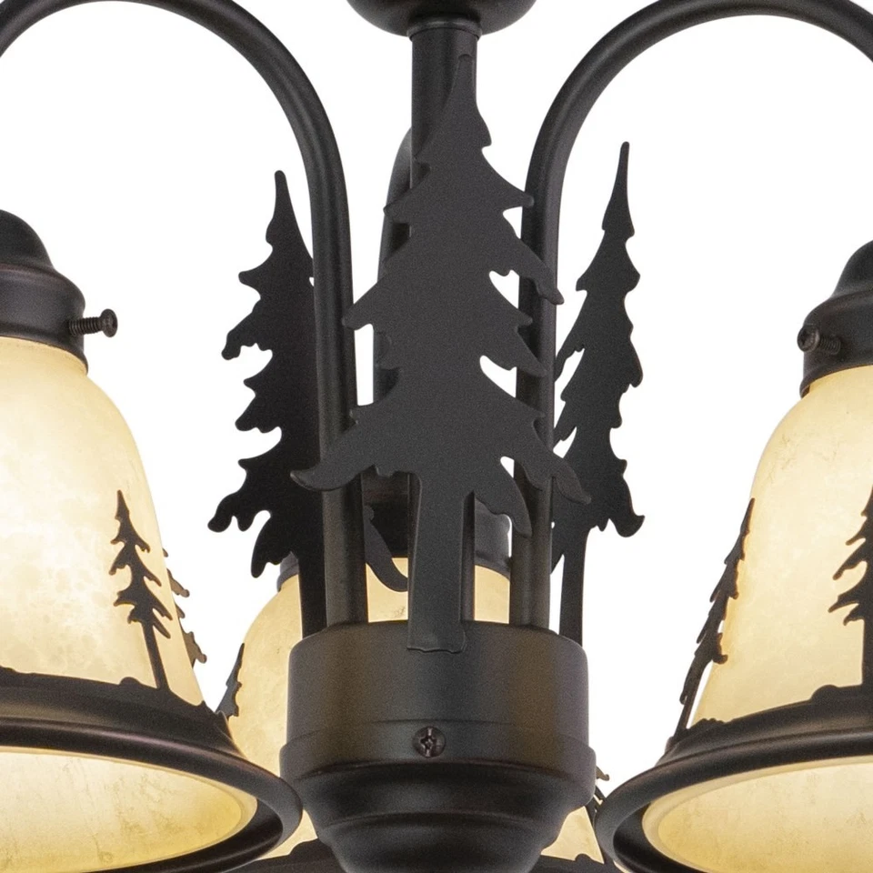 Yosemite 3-Light Convertible Light Kit in Rustic and Shaded Style 10.5 Inches - Image 4 of 4