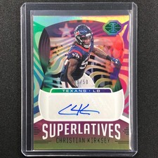 2021 Illusions CHRISTIAN KIRKSEY Superlatives Signs Auto Green 49/50