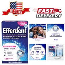 Efferdent Retainer & Denture Cleaner Tablets,...