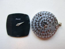 Piaget cal. 9P Swiss watch movement & dial - balance moves - for parts