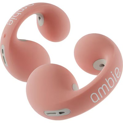 ambie wireless earphones sound earcuffs Bluetooth flamingo beige 