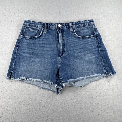 Joe's Jeans Womens Size 32 The Kinsley High Rise 4'' Cut-Off Shorts  Blue Denim