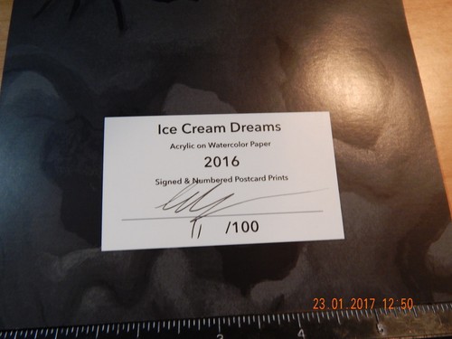 PALM SPRINGS COMIC CON 2016 KUNSTWERK DER KÜNSTLERIN ANTA ICE CREAM DREAMS SIGNIERT #11 - Bild 5 von 5