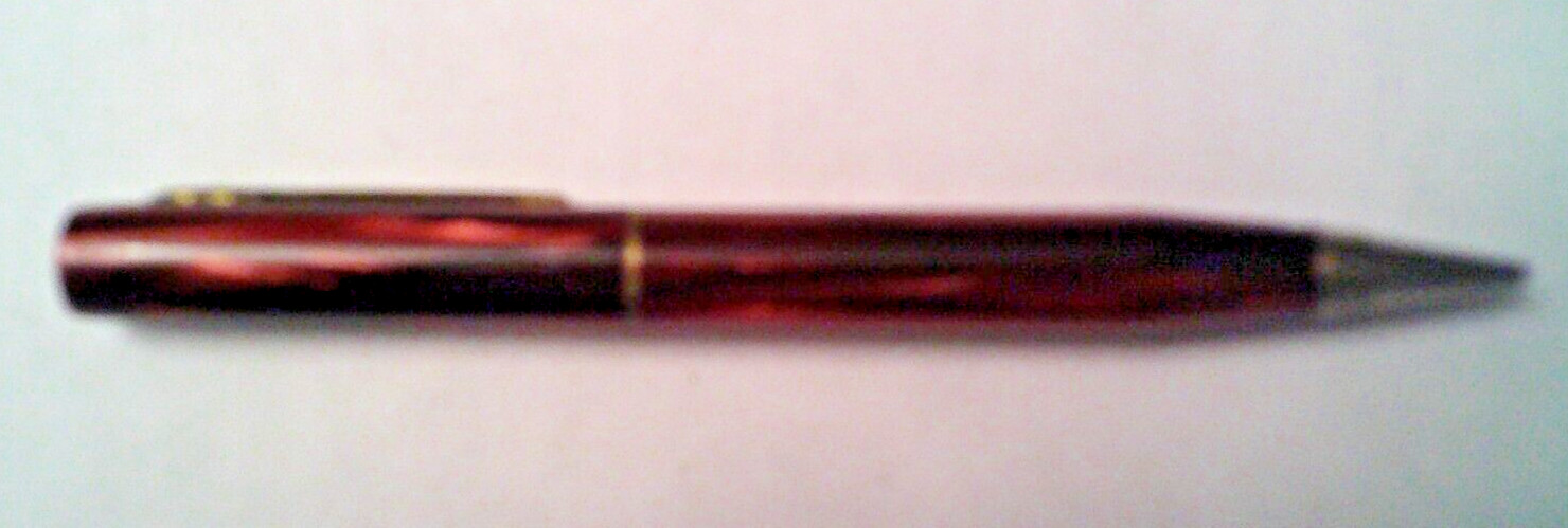 Vintage Waltham Pen Burgandy Swirl Writing Instrument