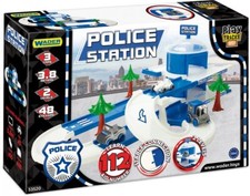 Play Track City Garage Auto Stazione Polizia con 3 Macchine