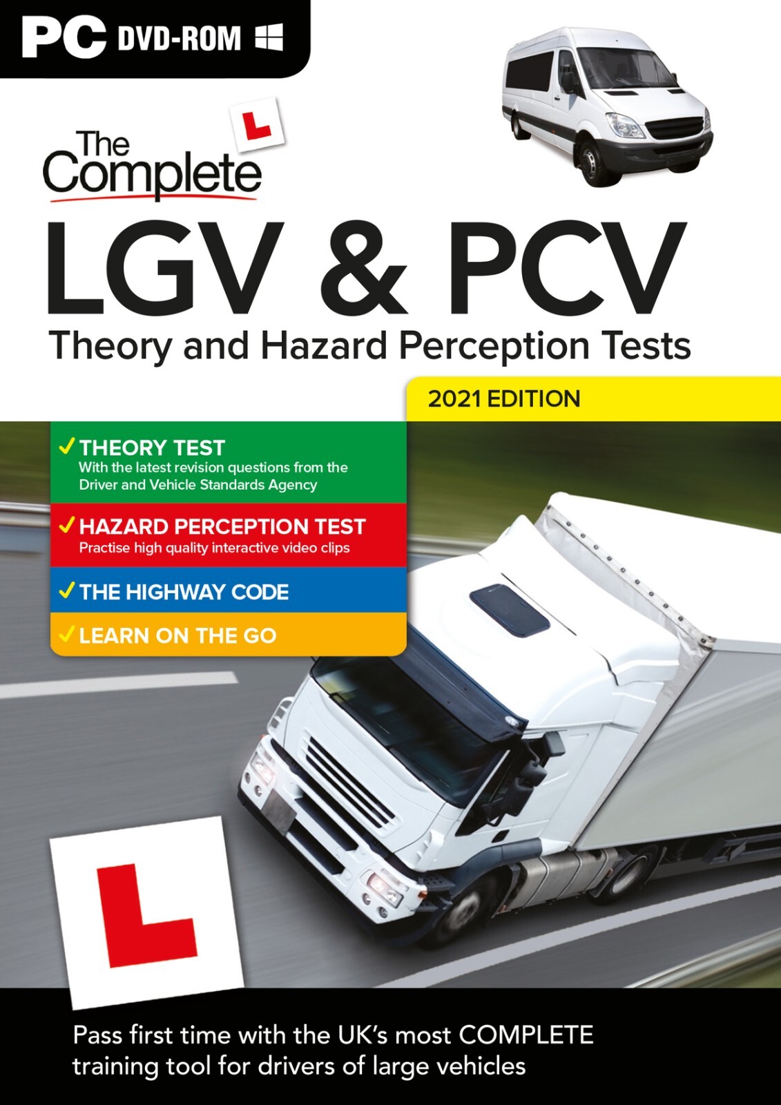 2025 HGV LGV PCV DVSA DRIVING THEORY TEST & HAZARD PERCEPTION PC DVD CD ...
