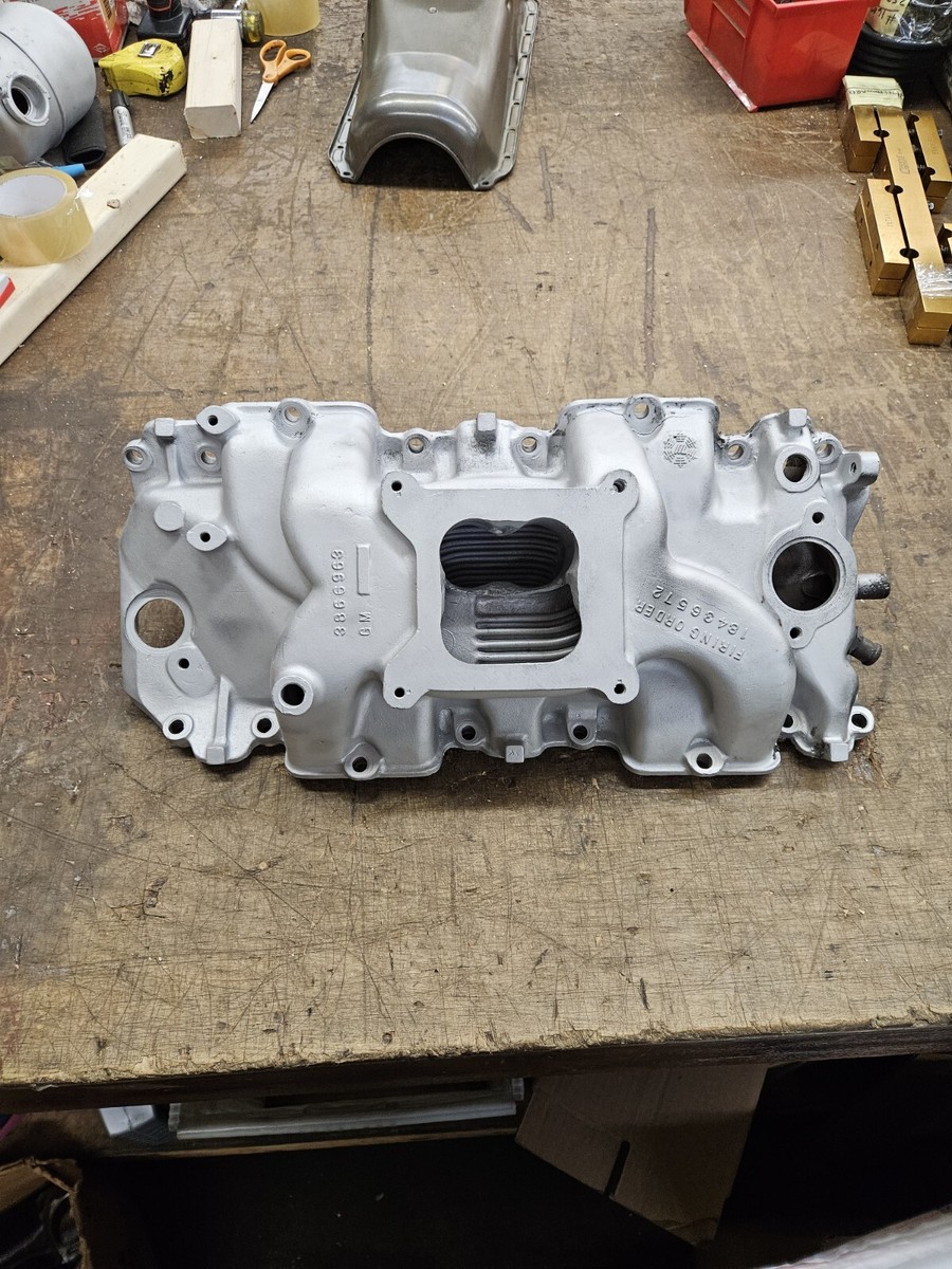 1965 Corvette GM Alum Rect Port Intake Manifold # 3866963 L78 396