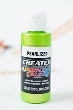 Createx Airbrush Colors 5313 Pearl Lime 2oz. water-based pearlized paint 
