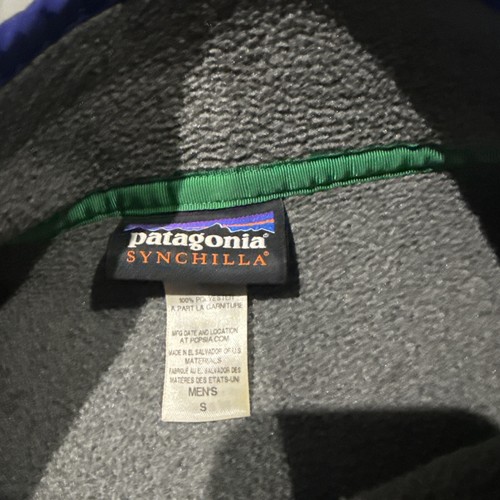 Patagonia Giacca Adulto Piccolo Grigio Snap T Maglione Pullover Pile Synchilla Uomo - Foto 3 di 7