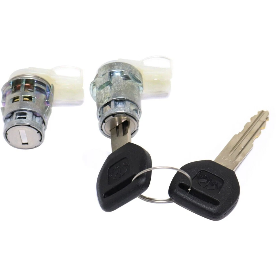 Nuevo Juego de 2 Cilindros de Cerradura de Puerta Civic Para Honda Acura Integra Prelude CRX Par Foto 2 de 4