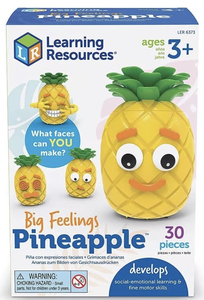 Big Feelings Pineapple Toy for Kids Encourages Social Emotional Learning and Creative Play-image