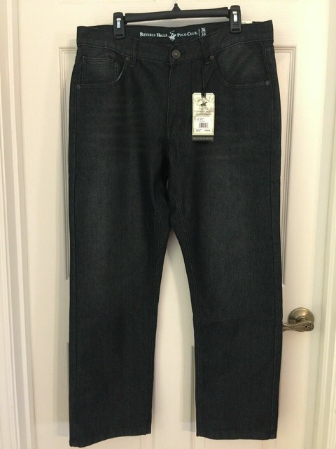 Beverly Hills Polo Club Mens Relaxed Straight Fit Dark Blue Jeans Size 36/30 for sale online | eBay