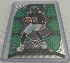 2022 Panini Mosaic Football Velus Jones Jr. Chicago Bears Green Mosaic Rookie