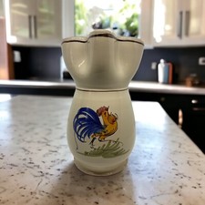 Vtg Ceramic Pottery Heavy Pitcher Jug Handmad...