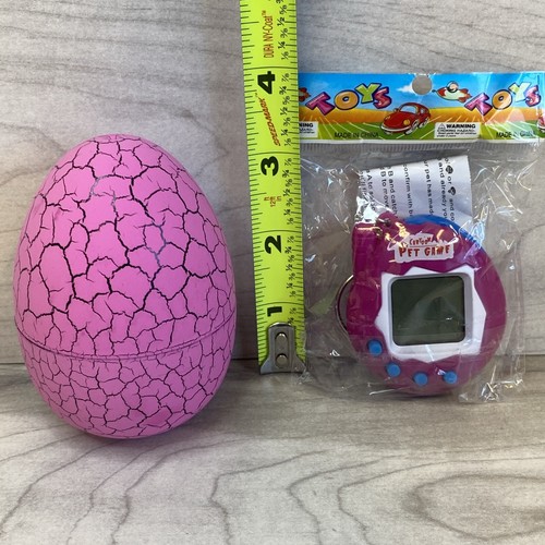 Cartoon PET GAME & Egg Virtual Pet Cyber Digital Mystery Animal Keychain NEW - Picture 6 of 6