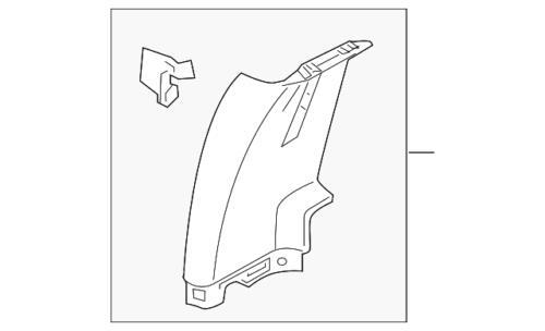 Panel de recubrimiento del poste de la puerta para Ford F Series 2011-2016 (N/P BC3Z-25278D12-AF)