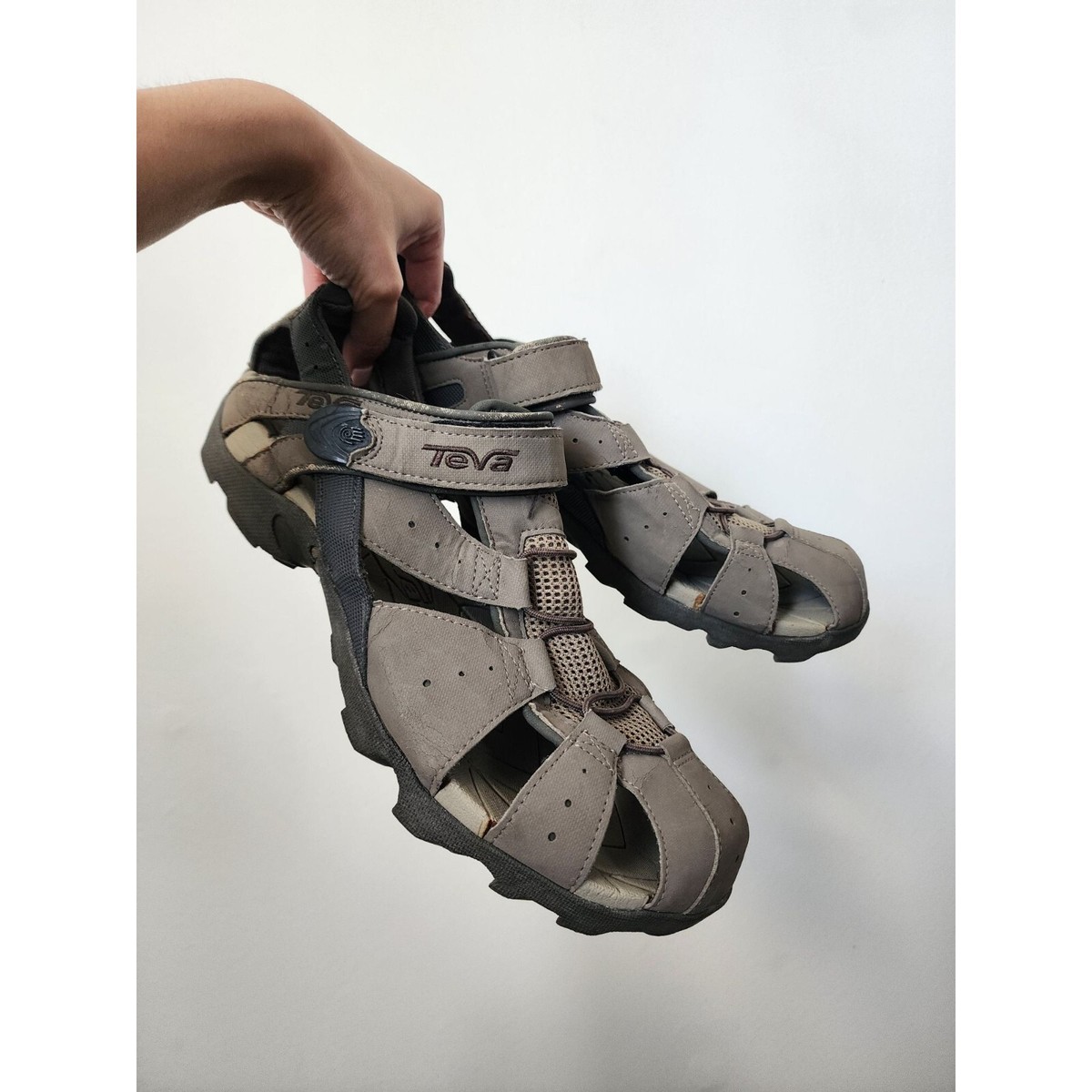 Teva Deacon Brown Leather Sport Sandals Size 12 Teva Men main image 2