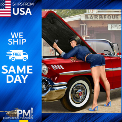 Master Box 24016 Pin-up series. A short stop. Kit No. 2 1/24 scale