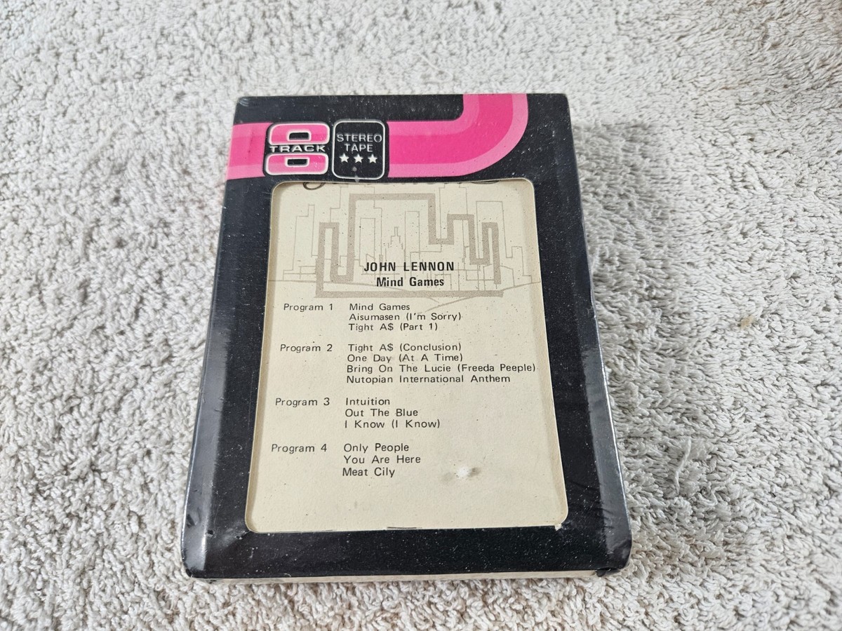 john lennon mind games (secret tracks） John Lennon- Mind Games 8-track tape- Factory Sealed. Free US