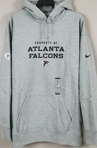 NIKE ATLANTA FALCONS NFL TEAM ISSUED HOODIE SWEATSHIRT HEAVY GREY NEW (SIZE 3XL) - Picture 2 of 11