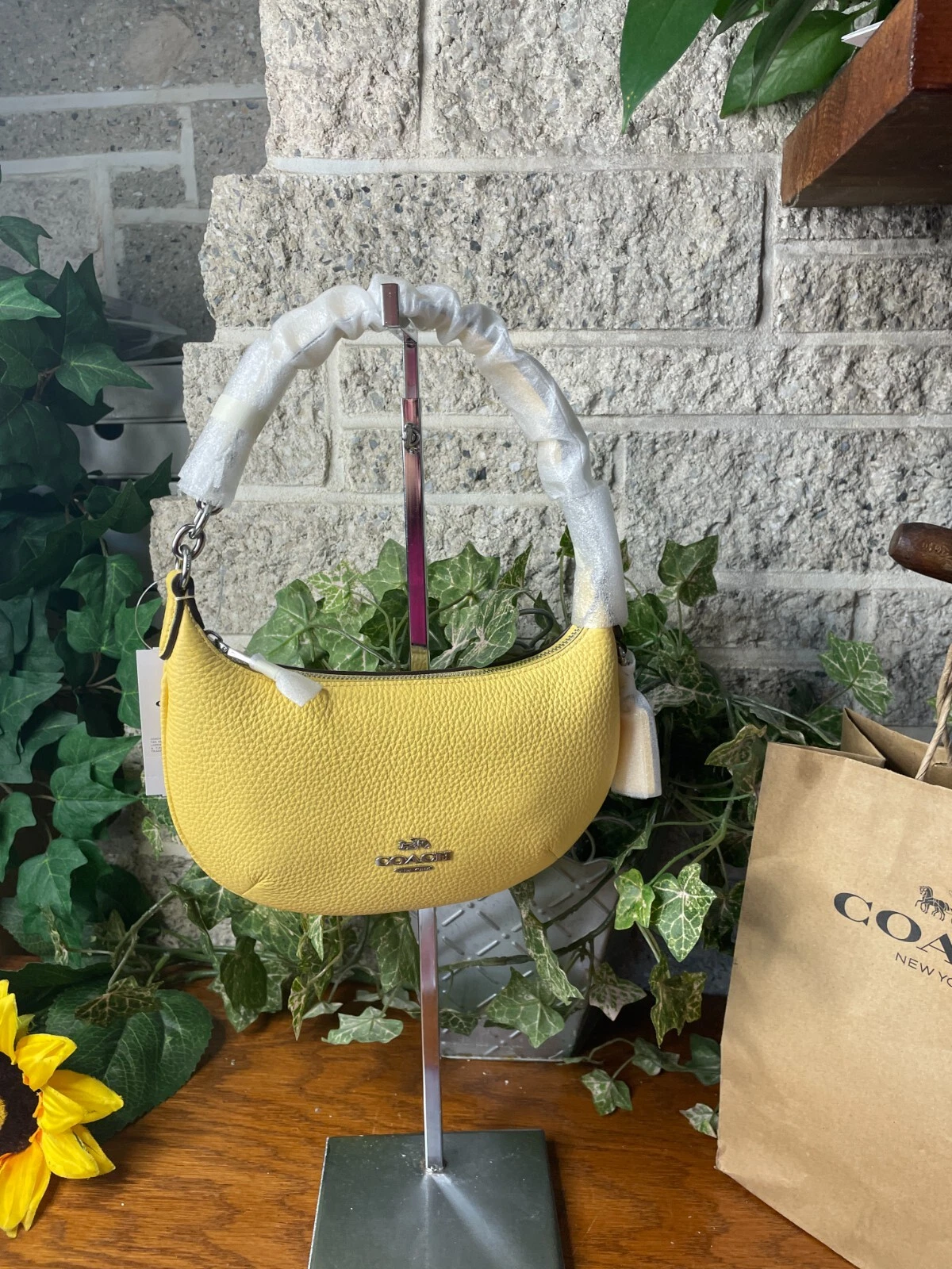 BORSA A TRACOLLA COACH DAISY PEBBLE LEATHER MINI PAYTON HOBO CN011 NUOVA CON ETICHETTE BORSETTA BORSETTA