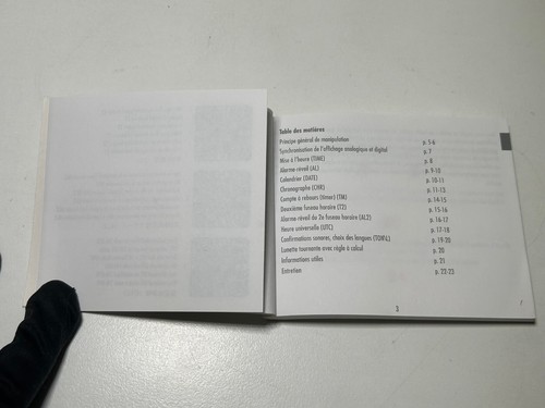 Booklet Breitling B1 B-1 Original Instruction Manual - Picture 3 of 7
