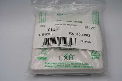 CDVI - Standard Kunststoff-Ausgangsschalter - RTE-001S - KEINE RÜCKSEITIGE BOX - NUR SCHALTERPLATTE