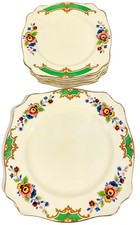 1910s Royal Staffordshire Porcelain Pottery Wilkinson LTD England Marked 9107 12