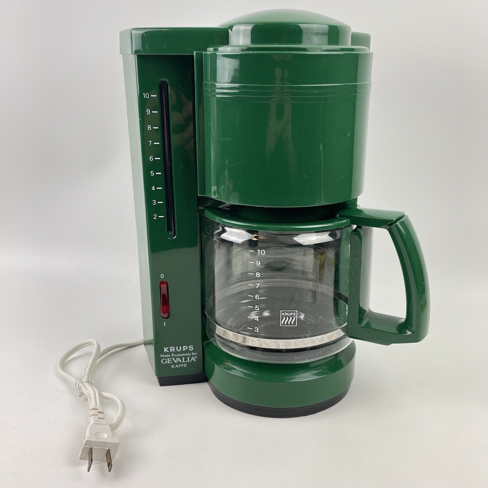 KRUPS Gevalia Green Coffee Maker Type 396 Automatic Coffee Maker 10 Cup
