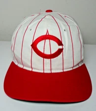 Vintage Chicago Cubs Snapback Hat Cap 90s White Striped KMG Pro Model