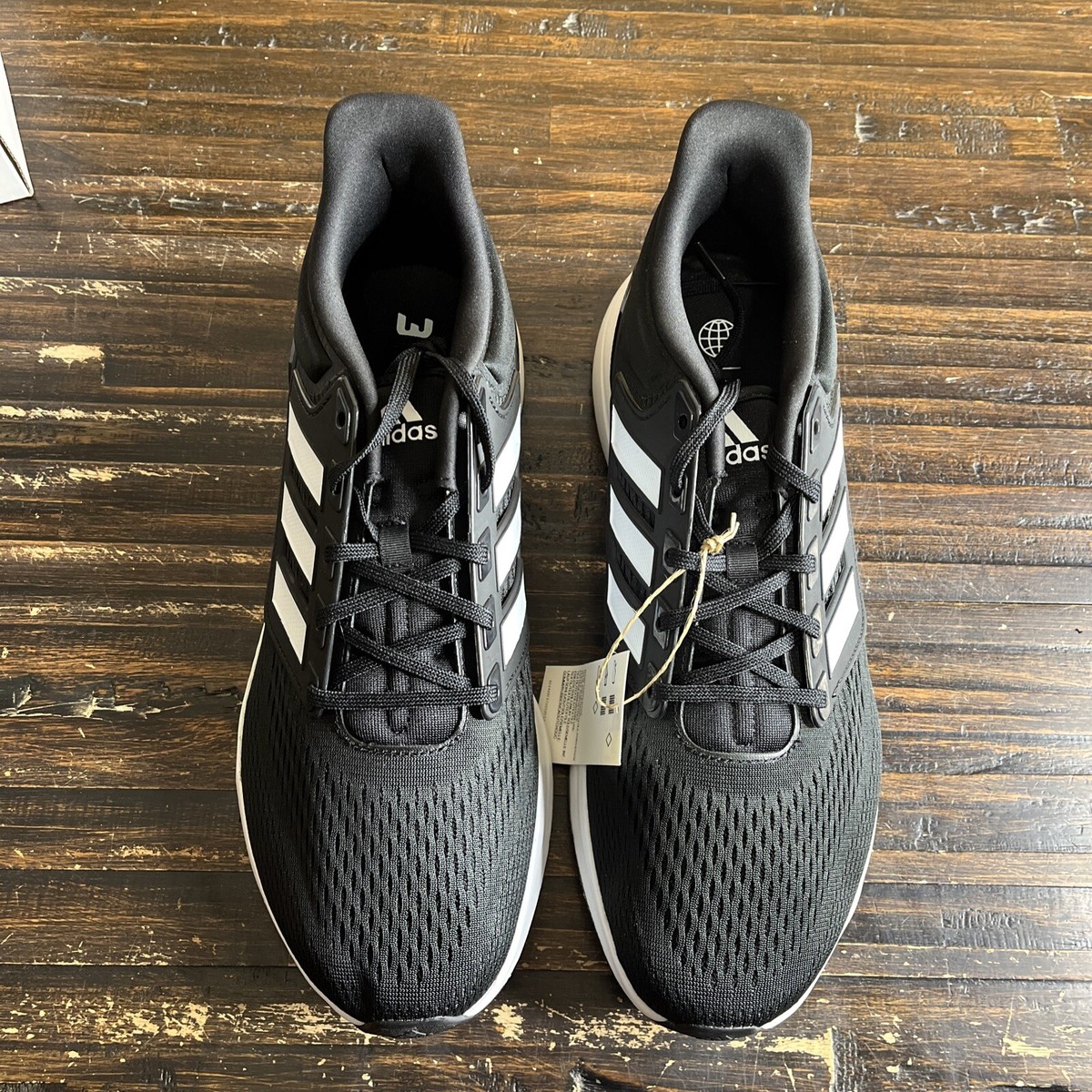 Adidas Men EQ21 Running Sneaker?Host Pick? Size 12- adidas EQ21 Run Black White 2022 GREAT PRICE NEW IN  main image 3