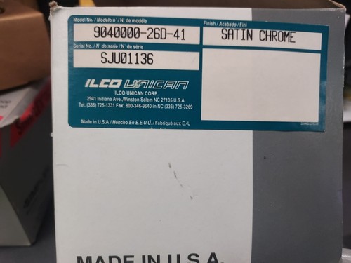 Serratura porta meccanica semplice senza chiave modello 904 raso cromato - Foto 2 di 5