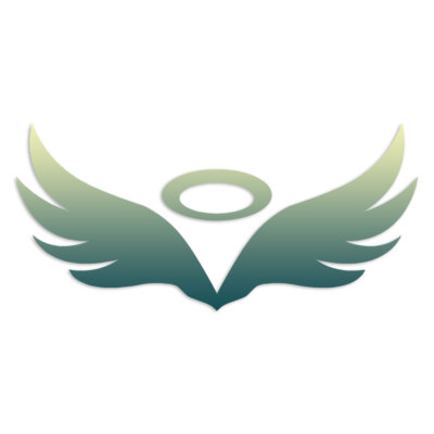 Angel Wings Halo - Decal Sticker - Multiple Patterns & Sizes - ebn6737