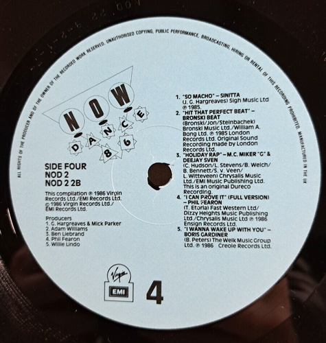 Now Dance 86 Vinyl. The 12'' mixes. Virgin. EMI - Picture 8 of 16