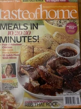 Taste Of Home August September 2012 Meals in Minutes/Ribs that Rock