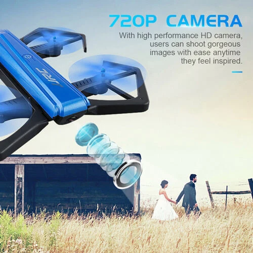 JJRC H43WH Mini RC Quadrocopter 4CH 6 Achse 720P HD WIFI Kamera Faltbare Drohne - Bild 3 von 4