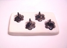 Perfect-Hole Four 1 3/8" Flowers Glass Fusing Mold Frit Casting Jewelry Molds